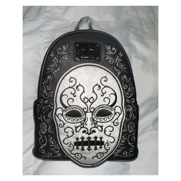 Harry Potter Death Eater Mask Loungefly Backpack, NWT - Picture 1 of 4